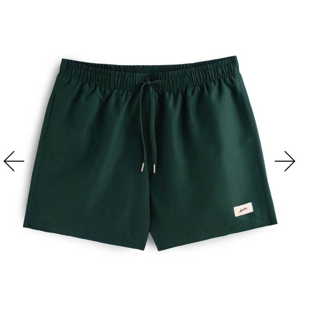 Bather Men's Emerald Green Swim‎ Trunks Shorts Recycled Materials XL
